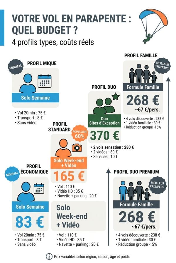 Calculateur de budget pour votre vol