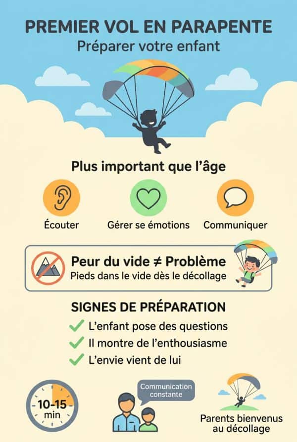 Préparer un enfant ou un adolescent pour son premier vol