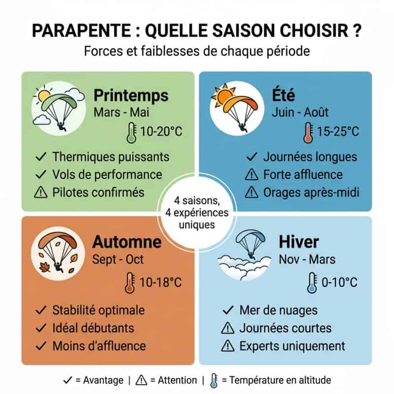 Panorama saisonnier : forces et faiblesses de chaque période