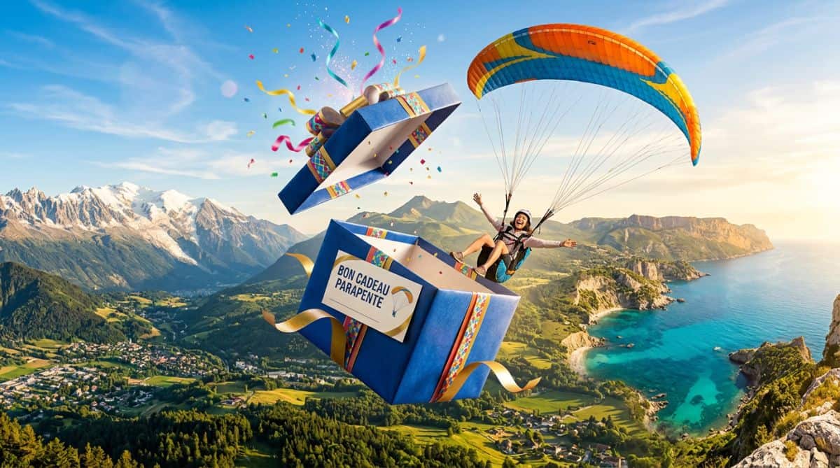 Bon cadeau parapente : choisir selon la région