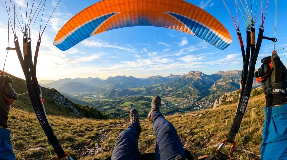 Comment se déroule un vol en parapente, minute par minute
