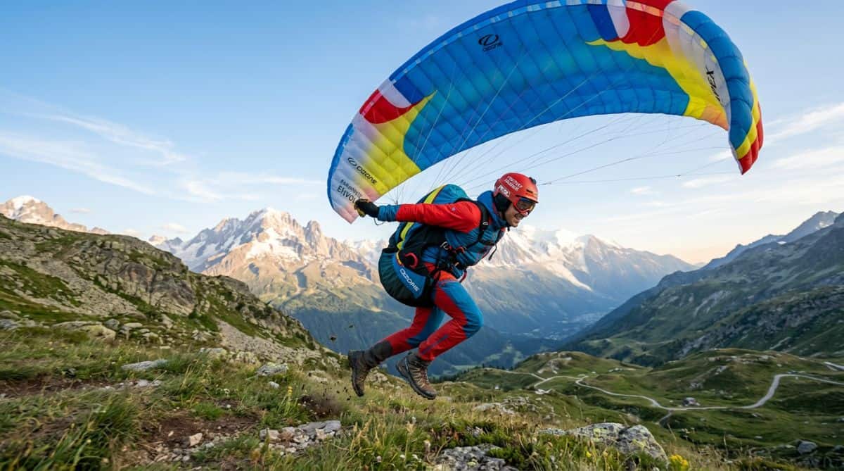 Le décollage en parapente : comment se passe le départ