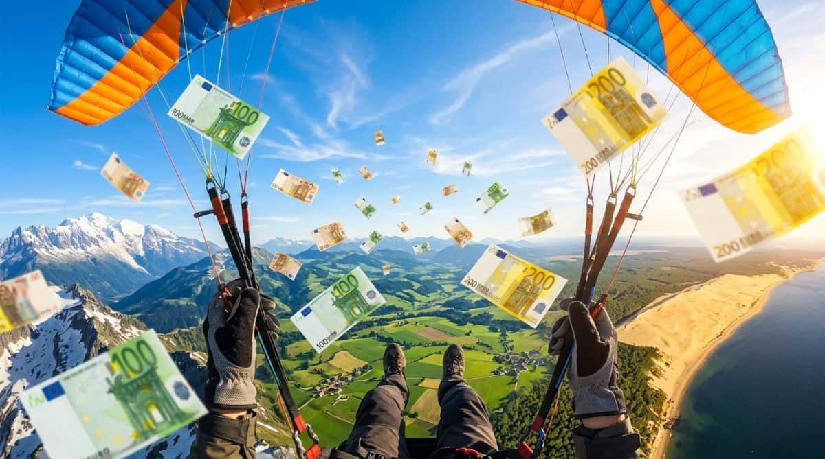 Prix d'un saut en parapente : comparatif par région